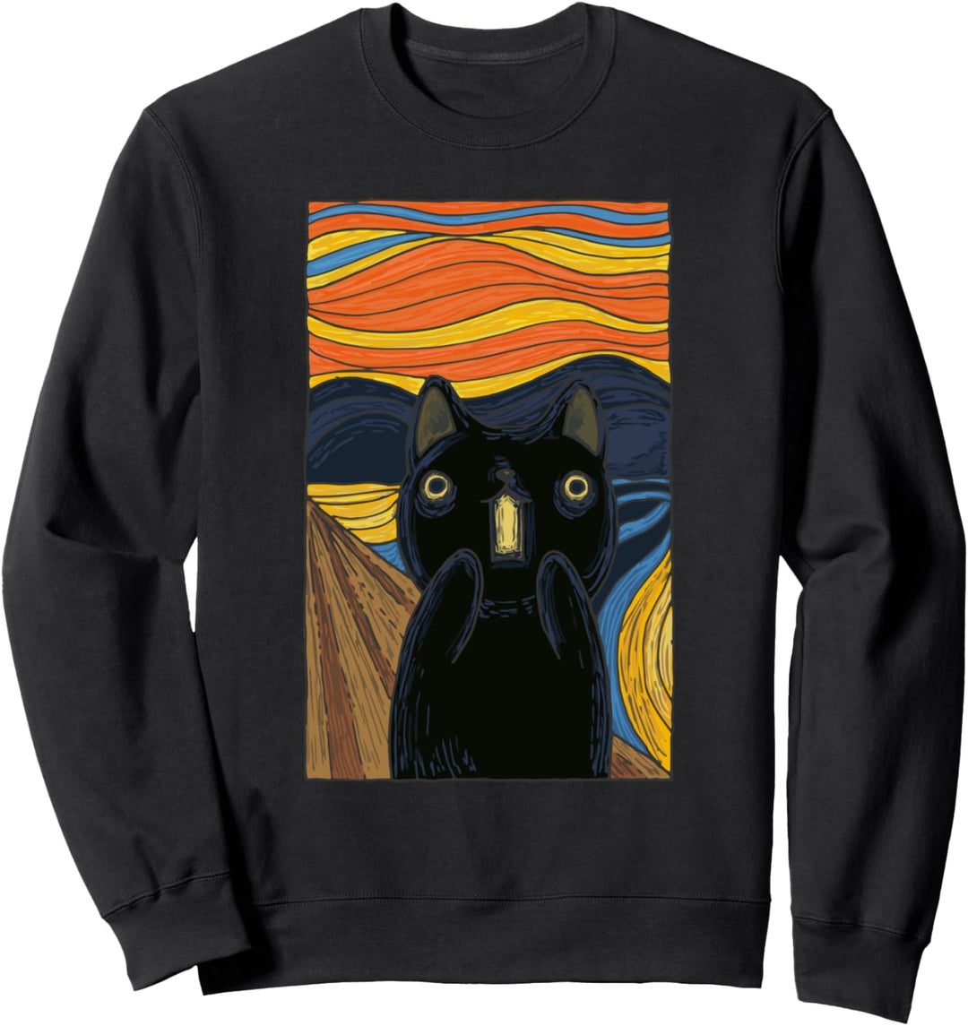 The Scream Cat Edvard Kätzchen Munch Sweatshirt