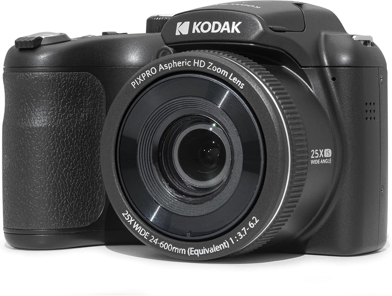 KODAK PIXPRO Astro Zoom AZ255-BK 16MP Digitalkamera mit 25-fachem optischen Zoom, 24 mm Weitwinkel,