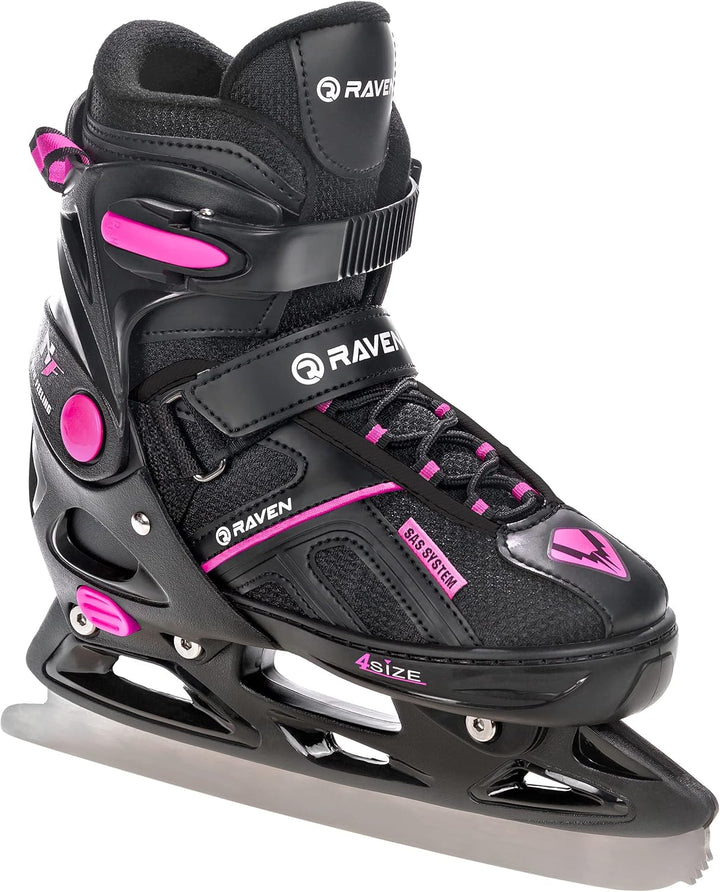 Raven Pulse Black/Mint 2in1 Verstellbare Schlittschuhe und Inline Skates - Inliner für Kinder und Er