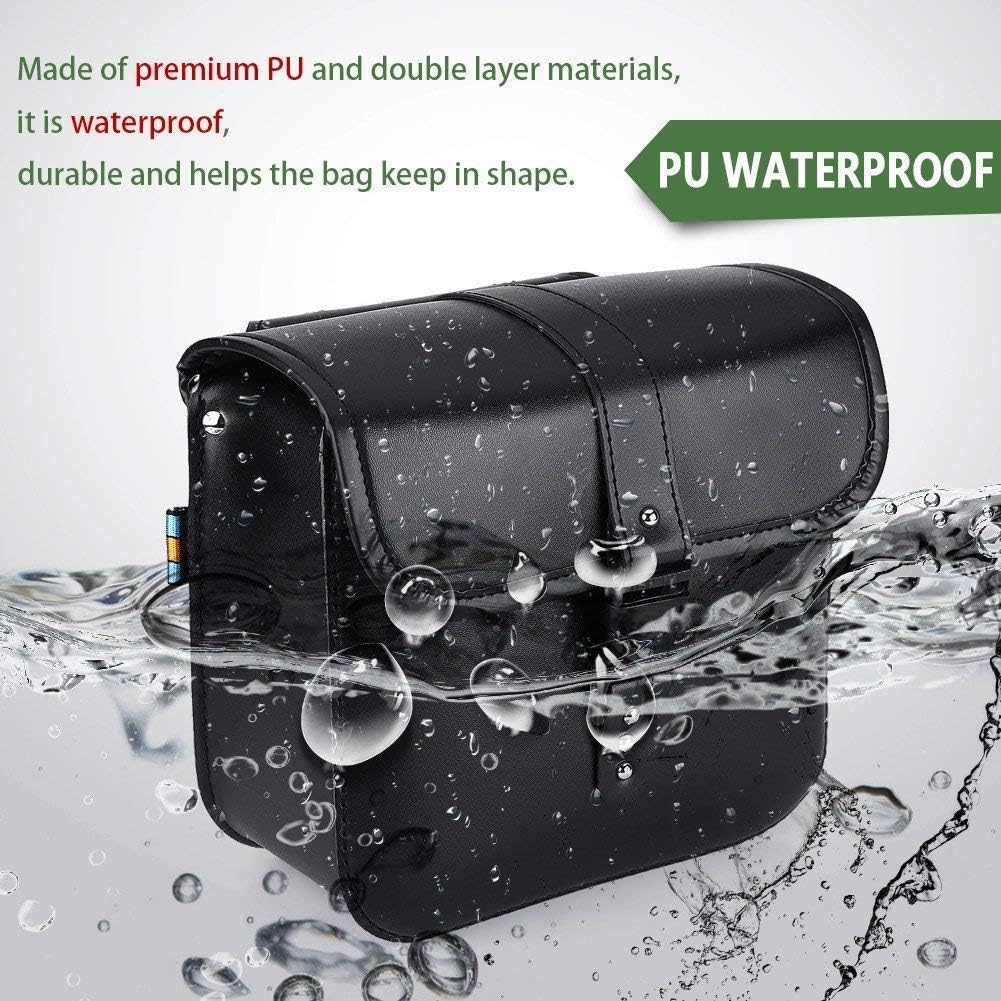 Paar Motorrad Satteltaschen Leder PU wasserdichte abnehmba Satteltasche Werkzeugkasten