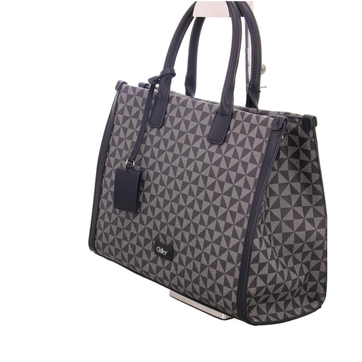 Gabor bags Barina Damen Shopper Umhängetasche Reissverschluss Mixed Black, Mixed Black