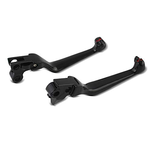 Bremshebel und Kupplungshebel-Set Skull I für Harley Davidson Dyna Street Bob 06-17 schwarz
