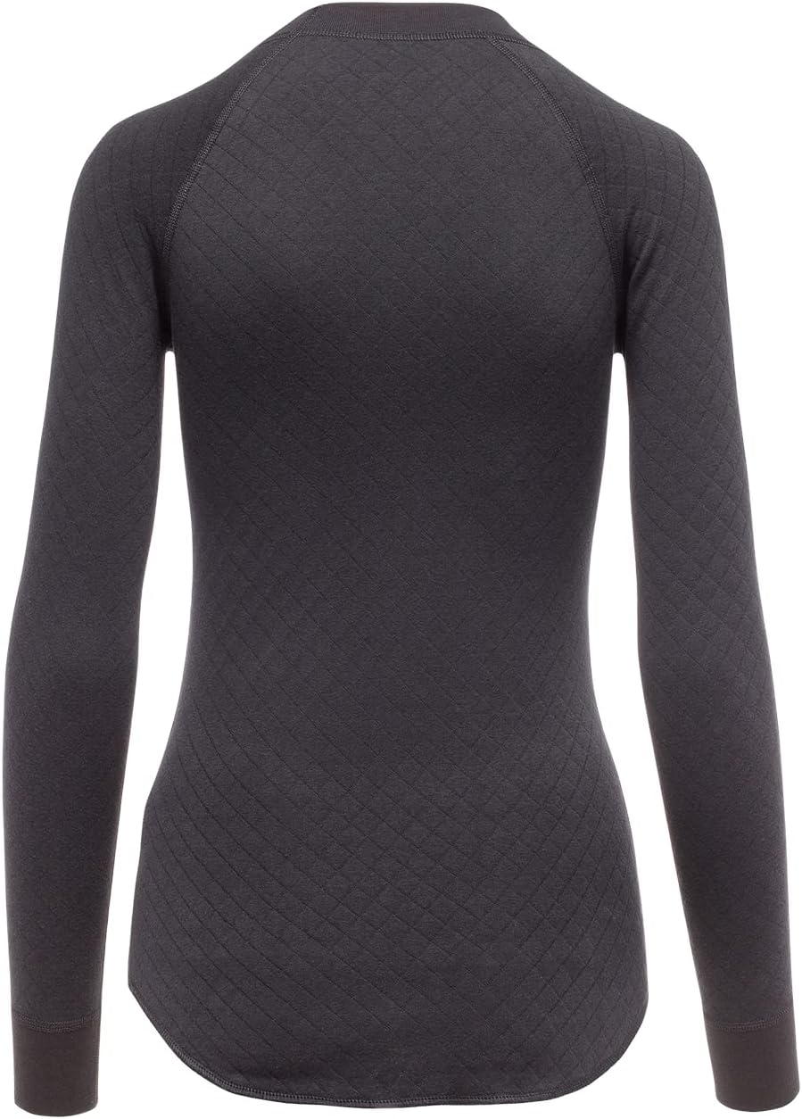 Thermowave 3in1 Merino Unterwäsche Damen - Thermounterwäsche Damen Shirt Langarm - Funktionsshirt Da
