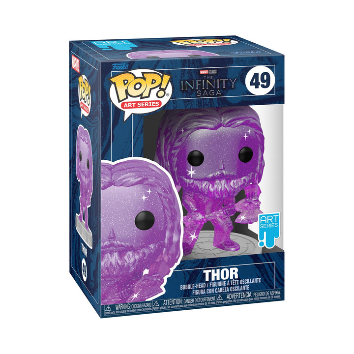 Funko Pop! Artist Series: Marvel Infinity Saga - Object - Thor - Lila - Vinyl-Sammelfigur Inklusive