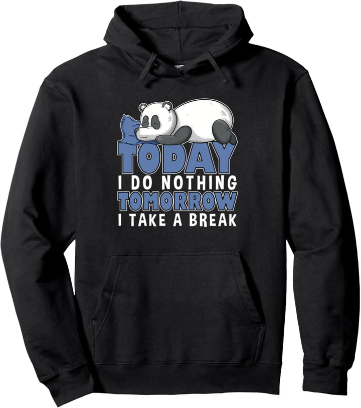 Heute Tue Ich Nichts, Das Panda Lover Gelangweilt, Pullover Hoodie