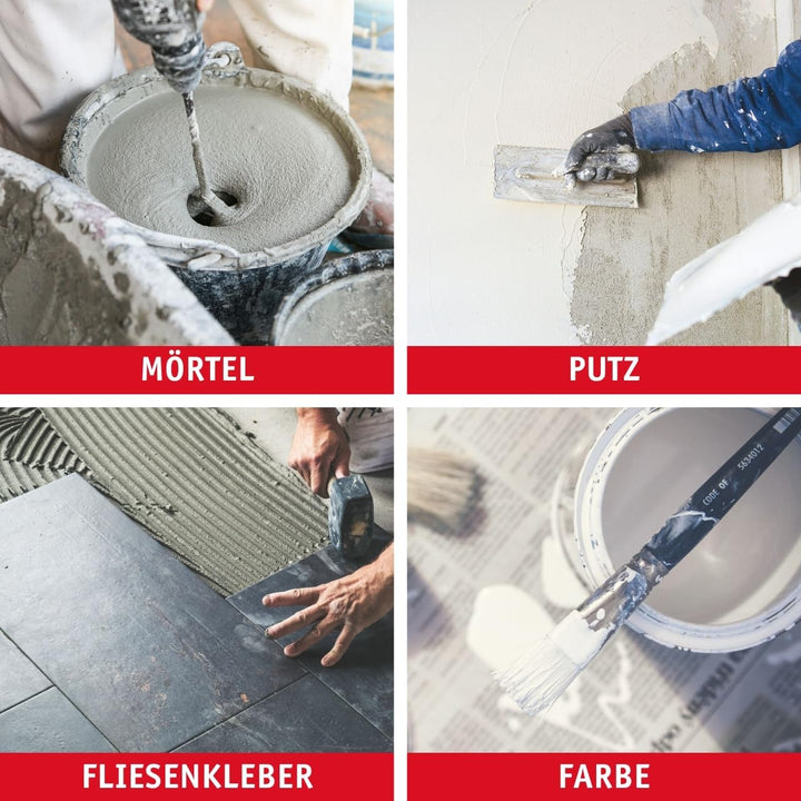 WALTER Farb- und Mörtelrührer 1400 Watt mit Softstartmechanismus und elektronischer Drehzahlregelung