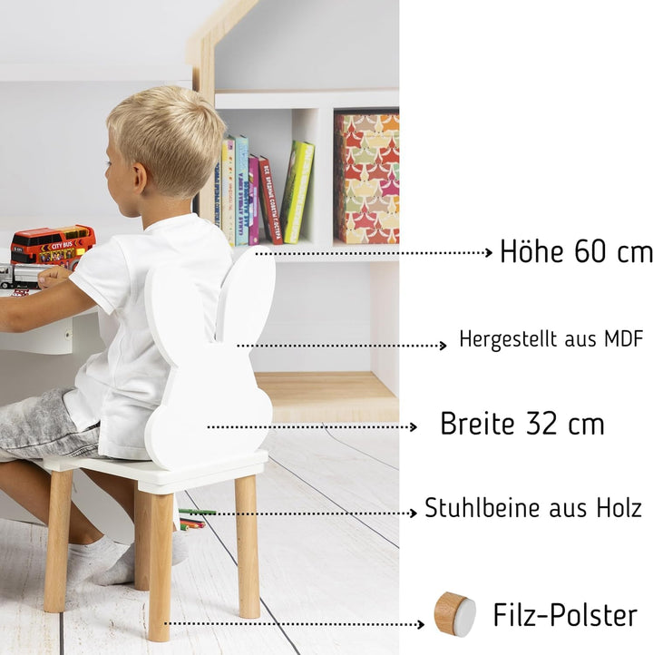 kindertisch mit 2 stühlen 50 x 70 x 47 cm kinderzimmer möbel, Kinder Tisch Stuhl Set Holz, tafel Kin