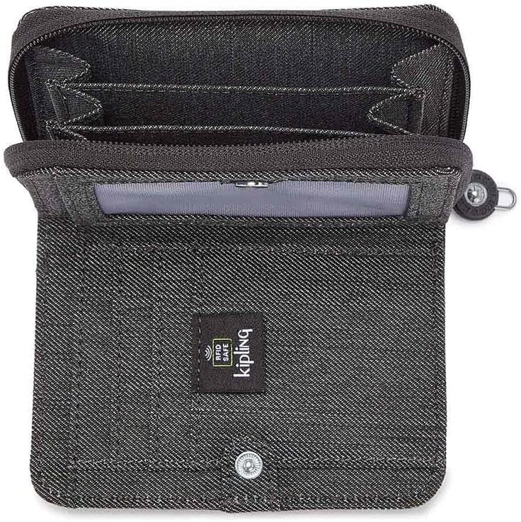 Kipling Damen Money Love Wallets, Black Peppery, 9.5x12.5x2.5 cm (B x H T) EU, Black Peppery