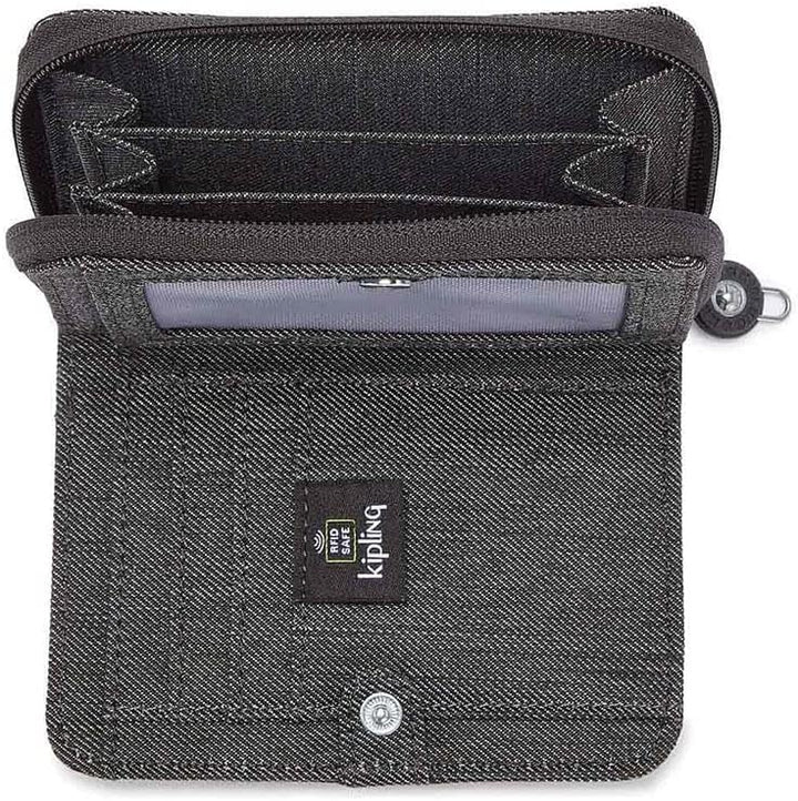 Kipling Damen Money Love Wallets, Black Peppery, 9.5x12.5x2.5 cm (B x H T) EU, Black Peppery
