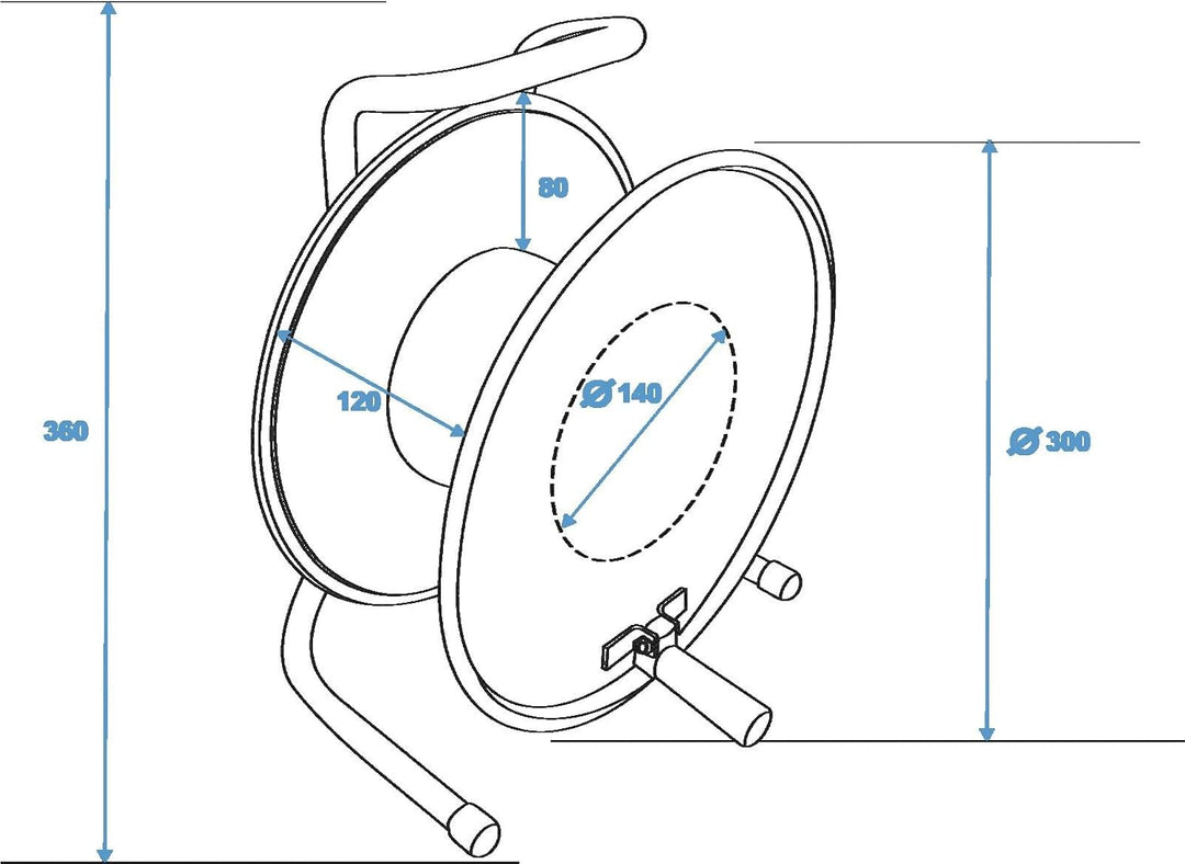 Schill 30307526 HT300.SO A=300/C=125 Kabeltrommel