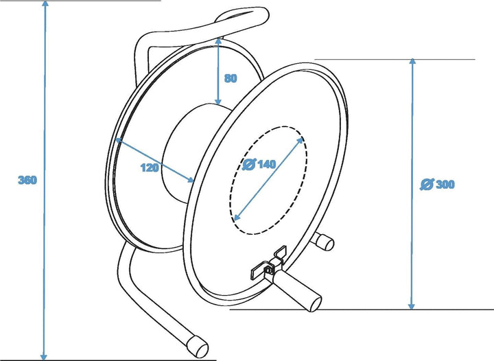 Schill 30307526 HT300.SO A=300/C=125 Kabeltrommel