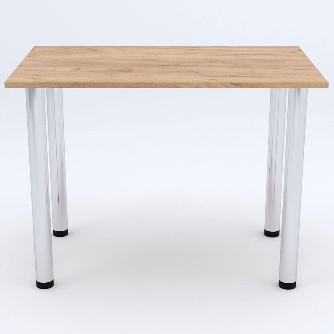 mikon 70x40 | Esszimmertisch - Esstisch - Tisch mit Chrombeinen - Küchentisch - Bürotisch | Gold Cra