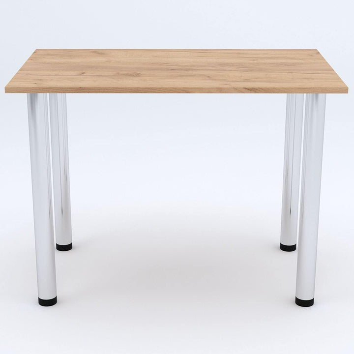 mikon 70x40 | Esszimmertisch - Esstisch - Tisch mit Chrombeinen - Küchentisch - Bürotisch | Gold Cra