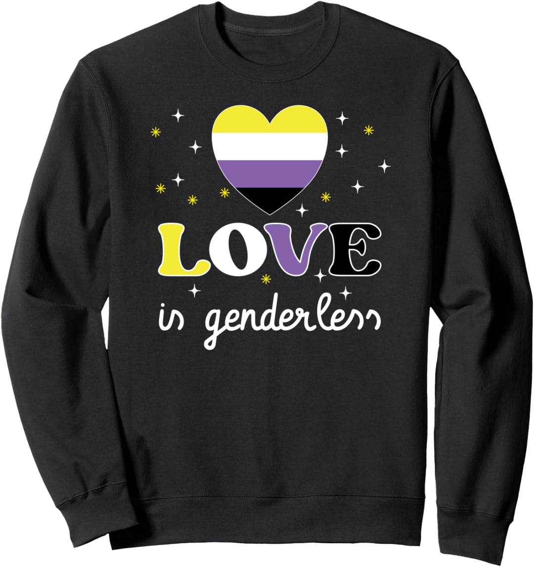 Nicht-binär genderless Geschlechtsidentität Regenbogen LGBT Sweatshirt