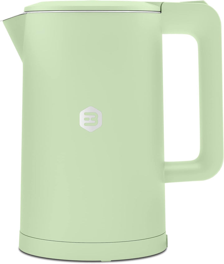 Balter Wasserkocher Edelstahl WK-4, 1,7 Liter, elektrischer Wasserkocher, Doppelwand Design, BPA fre