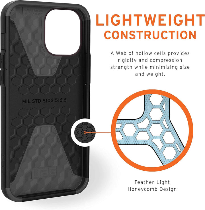 Urban Armor Gear Civilian Hülle Apple iPhone 12 Pro Max (6,7" Zoll) Schutzhülle (Wireless Charging k