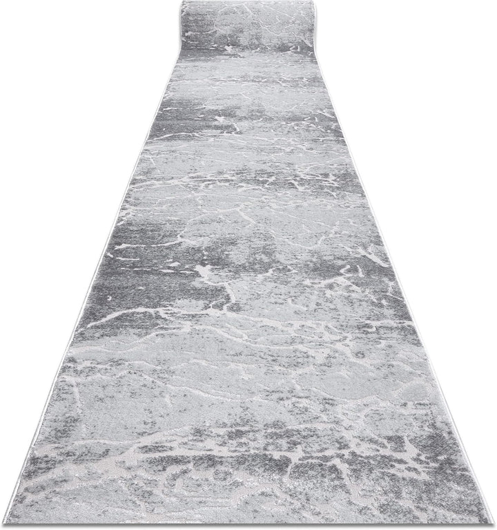 rugsx Modernen Preiswert Läufer MEFE, Läufer Strukturell - Zwei Ebenen aus Vlies Grau 60x110 cm MEFE