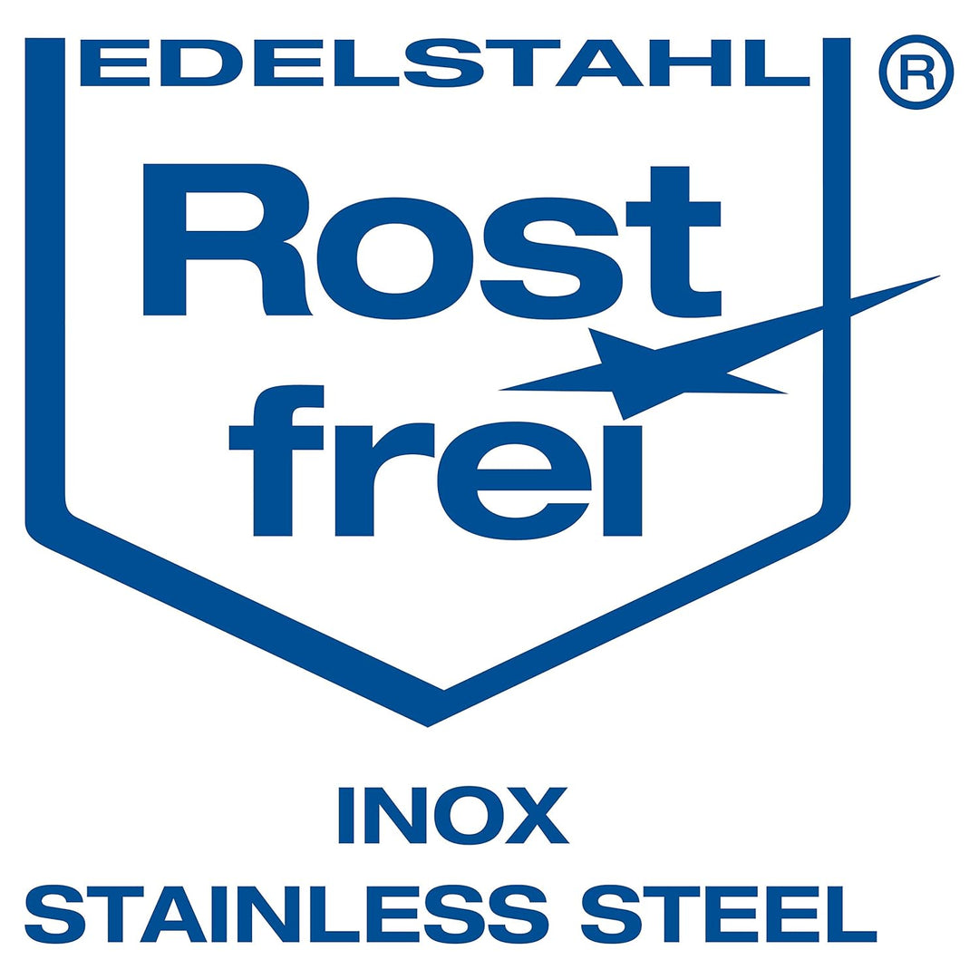 NietFullThings 20 Stueck 8-mm Edelstahl Rund-Scheakel aus V4A Kurze gerade robuste Form Bruchlast 3.