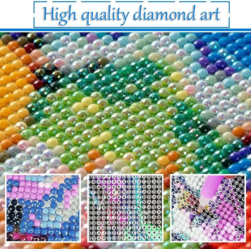 KEYRANKE 4er Diamond Painting Kinder Kleine Bilder, Diamant Painting Bilder Set Tiere Katze Faultier