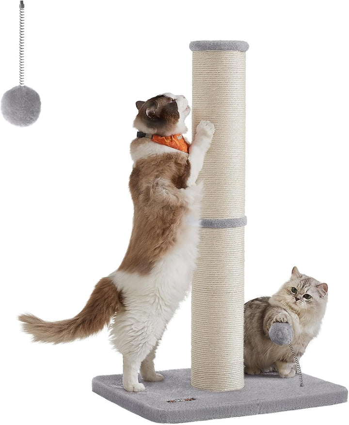 Feandrea Kratzbaum, 85 cm hoch, Kratzsäule XL, 13 cm Dicker Stamm, Katzenbaum, Kratzstamm für mittel