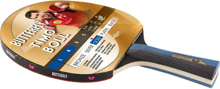 Butterfly® Timo Boll Gold Tischtennisschläger | Tischtennis Racket Bat TT Profi Wettkampfschläger fü