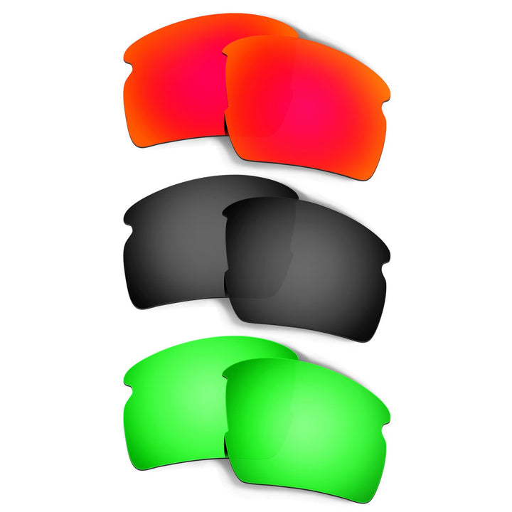 HKUCO Mens Replacement Lenses For Oakley Flak 2.0-3 pair