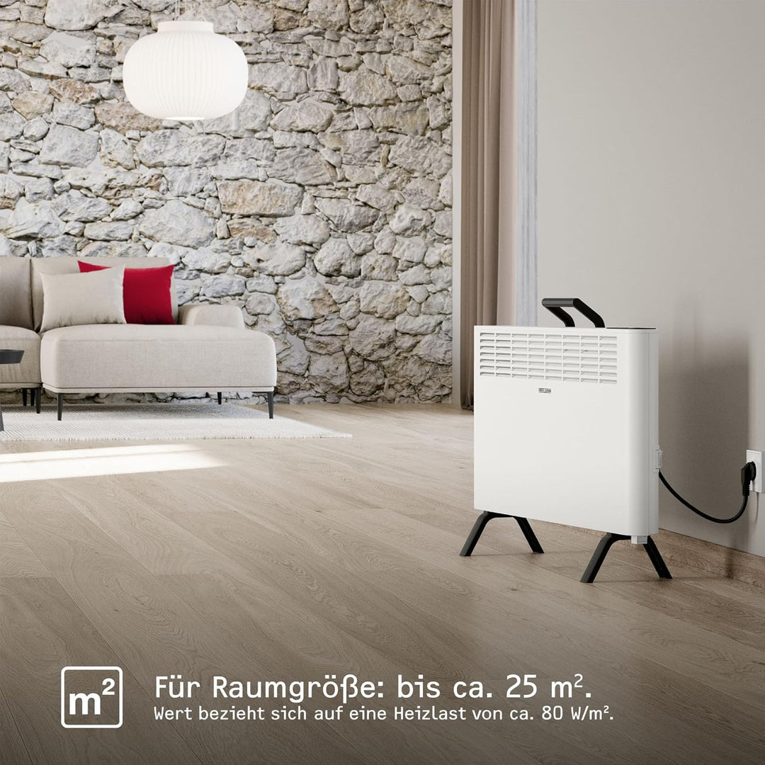 STIEBEL ELTRON neue Elektroheizung engergiesparend, Standgerät CNS 2000 Plus LCD move, 2 kW für ca.