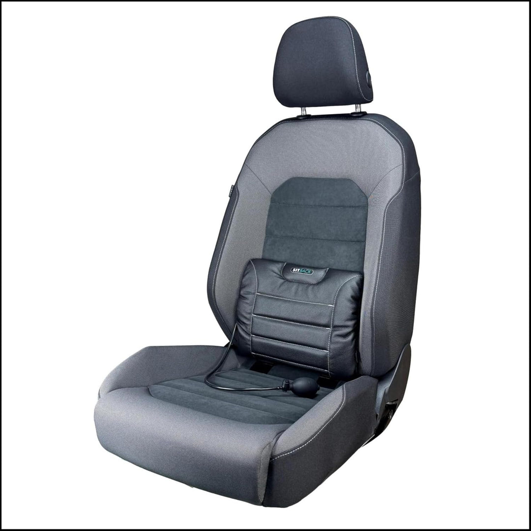 Sitback Air Universales Rückenstützkissen, aufblasbar, für Autositze, Bürostühle, Sofa, (Leder schwa
