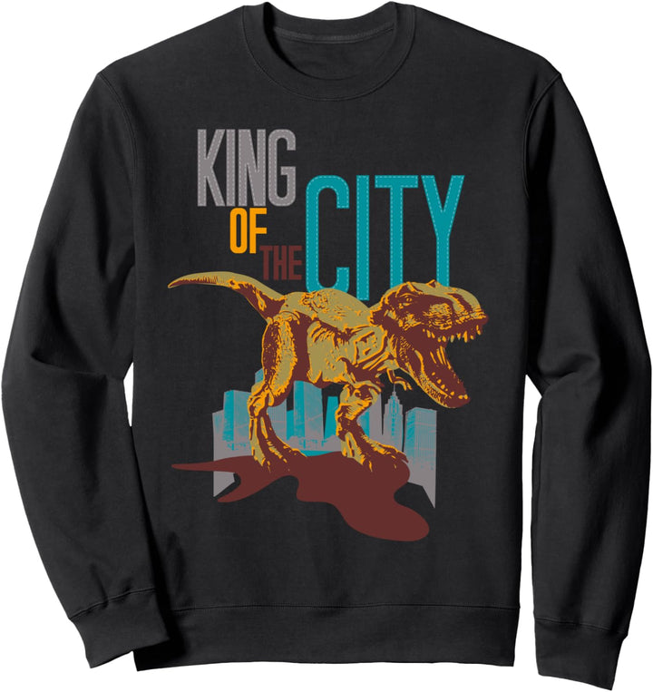 Dino Dinosaurier König T-Rex Steinzeit Party Kostüm Boy Girl Sweatshirt