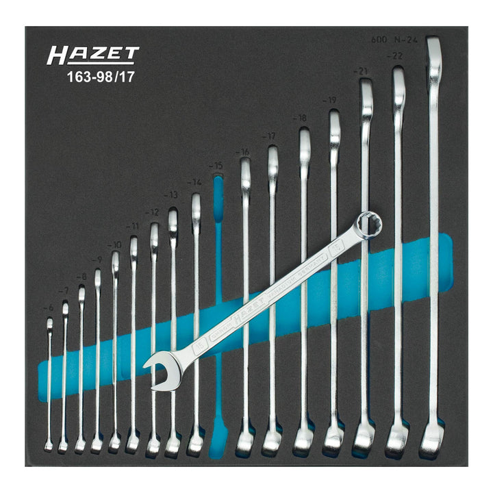 HAZET 163-98/17 Ring-MaulSchlüssel-Satz, 163-98/17