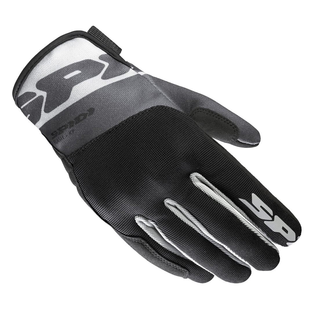 SPIDI Flash KP Motorradhandschuhe, Grau/Schwarz, L Grau/Schwarz M, Grau/Schwarz M