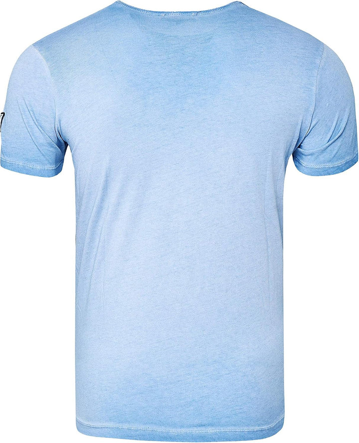 Rusty Neal Herren T-Shirt Rundhals USA Adler Tee Shirt Kurzarm Regular Fit Stretch 100% Baumwolle S