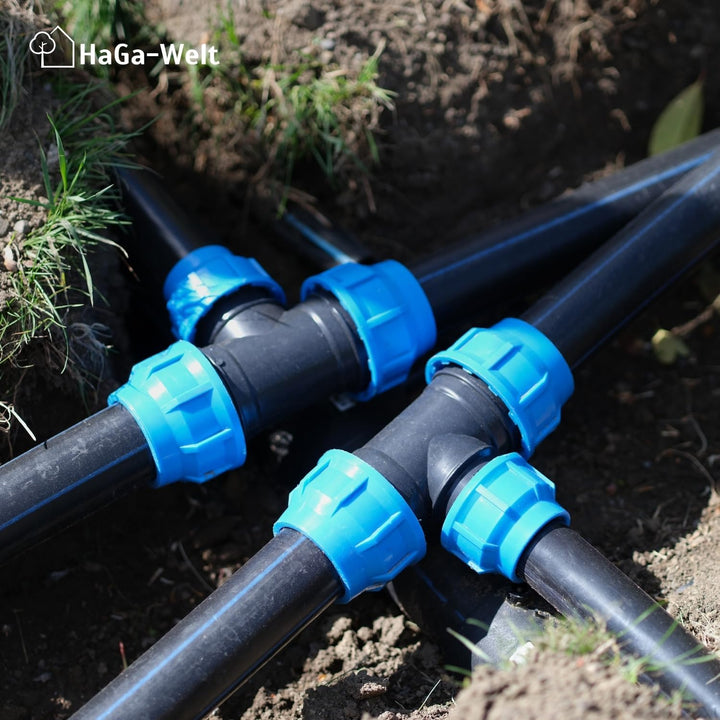 HaGa® 100m PE Rohr 25mm x 1,5mm - Druckrohr Verlegrohr für Brauchwasser Versorgungsleitung Kunststof
