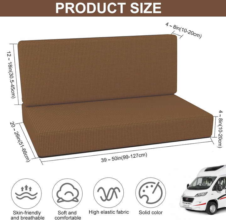 MeYuxg 2 Stück Wohnmobil Esstischkissenbezüge (1 Set), Sitzbezüge Wohnmobil, Waschbar Überzügen Sofa