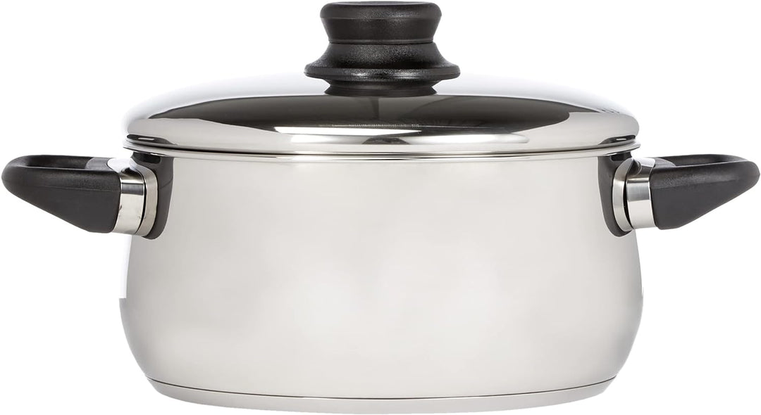 Lacor 14322 Garinox Bratentopf mit Deckel 22 cm 4 L