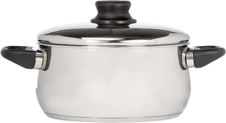 Lacor 14322 Garinox Bratentopf mit Deckel 22 cm 4 L