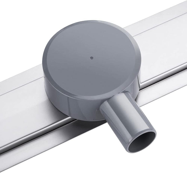 Duschrinne 110 cm Befliesbar 360 Grad Edelstahl komplettset Duschablauf Extra Flach Siphon mit Geruc