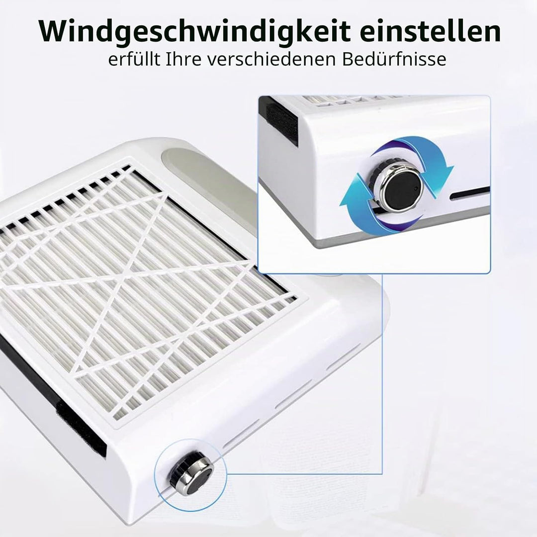 Layhou Nagel Staubsauger Professionelle Staubabsaugung Nagelstudio &amp; Zuhause, 80W Leistungsstarker N