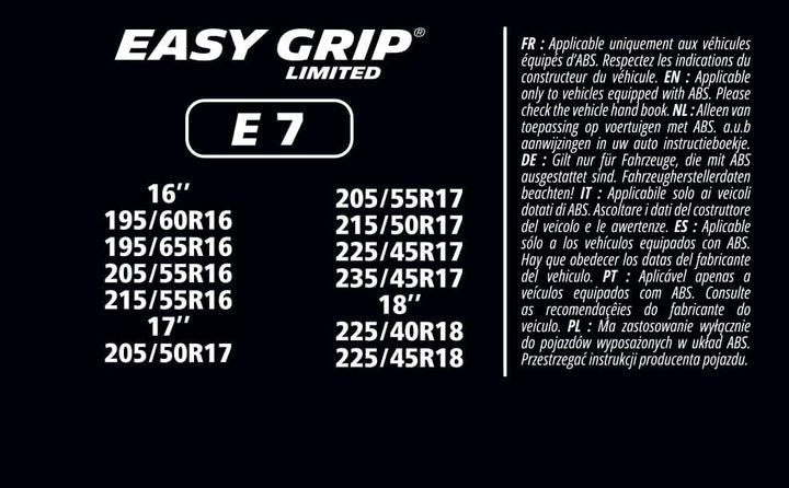 MICHELIN Schneekette Easy Grip Limited 7 E7, E7