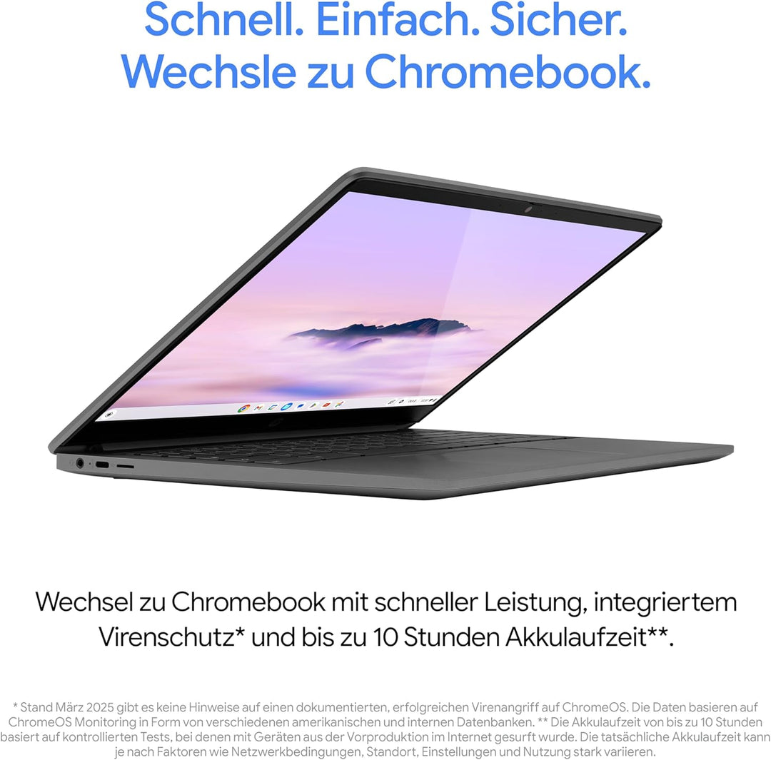 HP Chromebook x360, 14" Touchscreen, Intel Prozessor N100, 4 GB DDR4 RAM,128GB eUFS, Intel UHD Graph