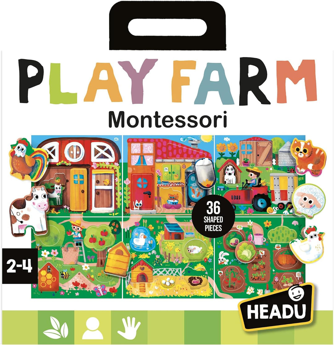 Headu MU23608 Play Farm Montessori, Large