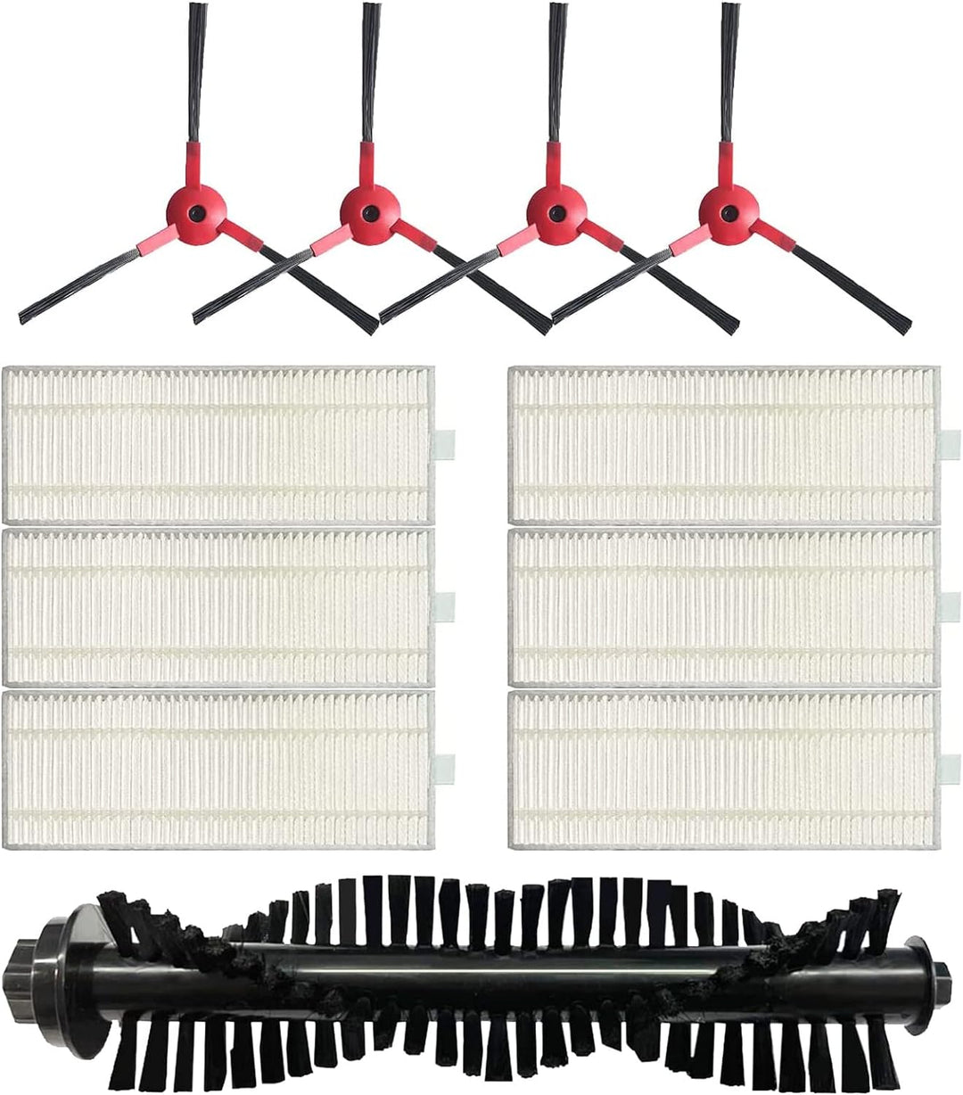GYing Hauptbürste Seitenbürste HEPA-Filter für AIRROBO P10 Staubsauger Zubehör Set Ersatzteil