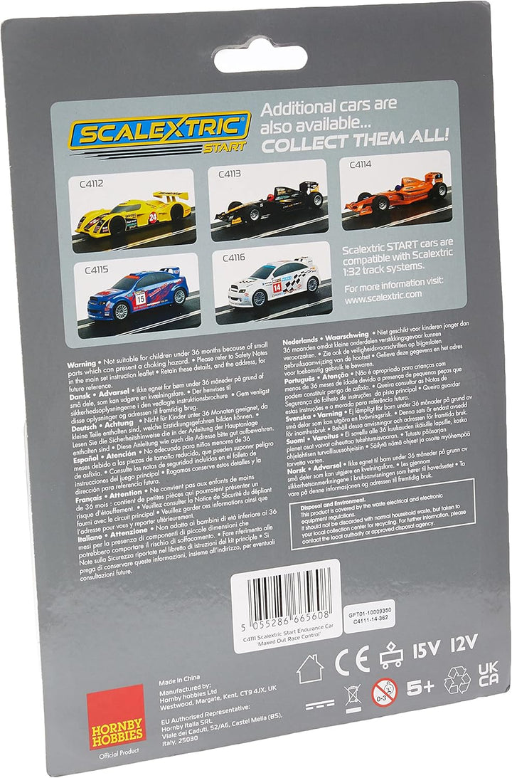 Start Endurance Car – ‘Maxed Out Race control’, ‘Maxed Out Race control’