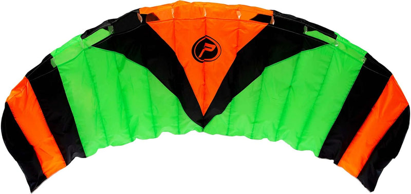 Wolkenstürmer® Paraflex Trainer 3-Leiner Lenkmatte 3.1 grün/orange - „Ready to Fly“ Kite Drachen ink