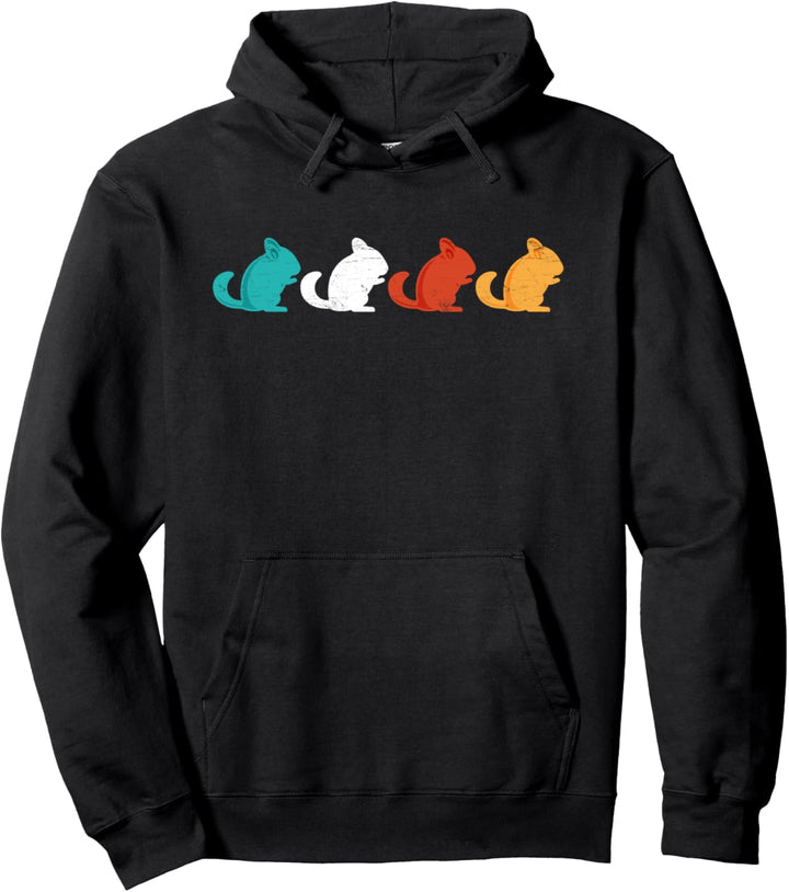 Retro Vintage Chinchillas Chinchilla Besitzer lustige Chinchilla Pullover Hoodie