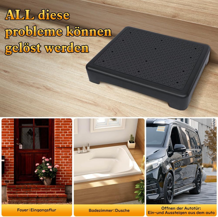 YHANEC Trittstufe Indoor & Outdoor, Steighilfen für ältere Menschen, Fussstützen mit Rutschschutz, H