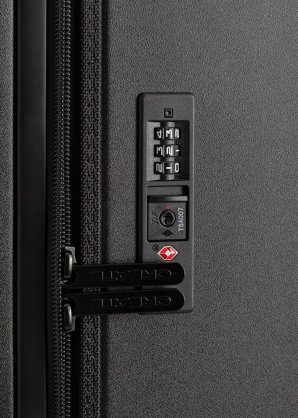 CREATE / Luggage Studio FALTBAR/Faltbarer Polykarbonat-Hartschalenkoffer Schwarz / 37,5x24x54cm / TS