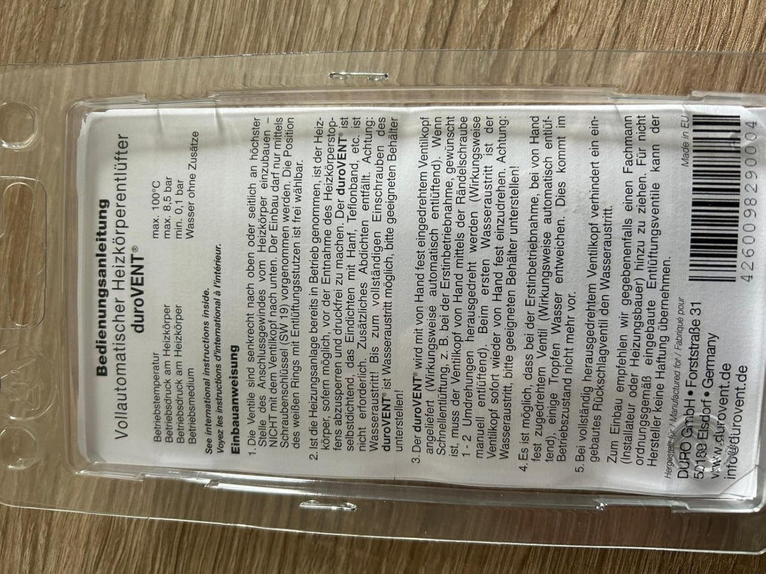 duroVENT Automatischer Heizkörper-Entlüfter im 5er-Set, für 1/2"-Anschluss (Vollautomatischer)