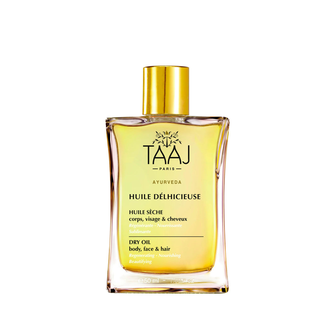 TAAJ | Huile Délhicieuse | Trockenes Schönheitsöl | Körper, Gesicht & Haare | Nährt, schützt & revit