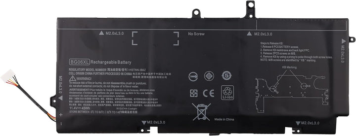 Swark Laptop Akku BG06XL Replacement Komplett with EliteBook Folio 10. 40 G3 Series BG06045XL BG06 8